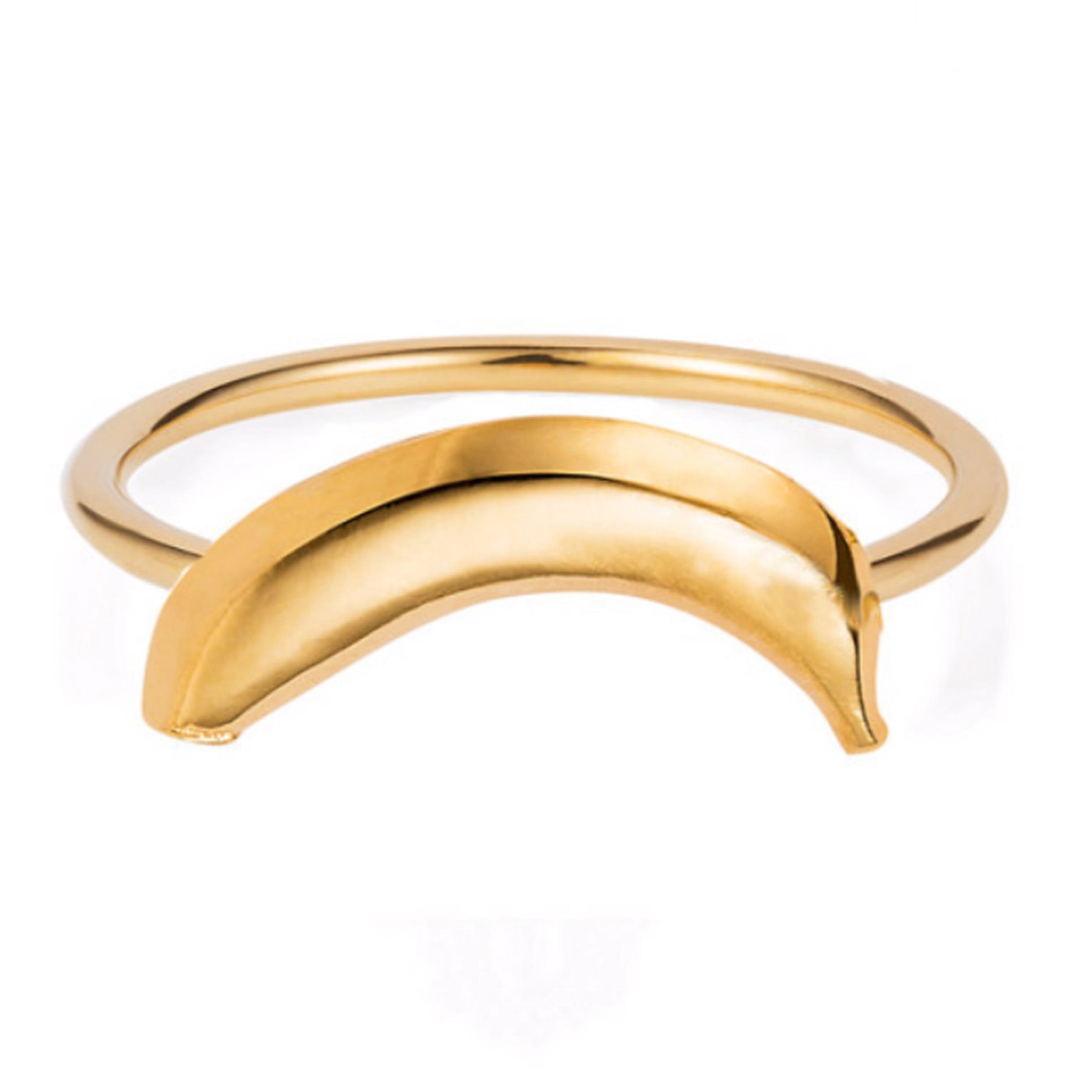 Banana Ring Gold Vermeil