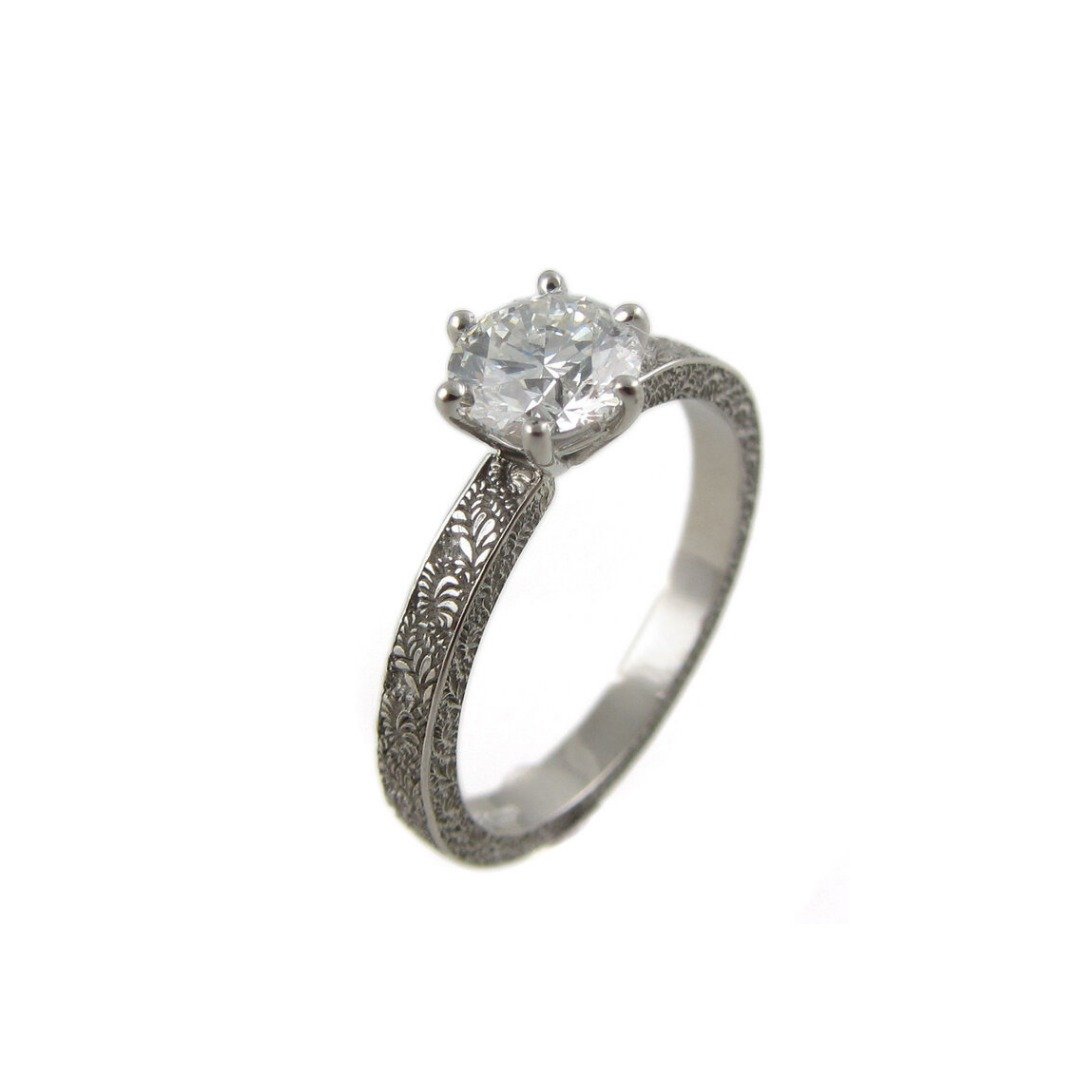 platinum-and-diamond-engraved-engagement-ring