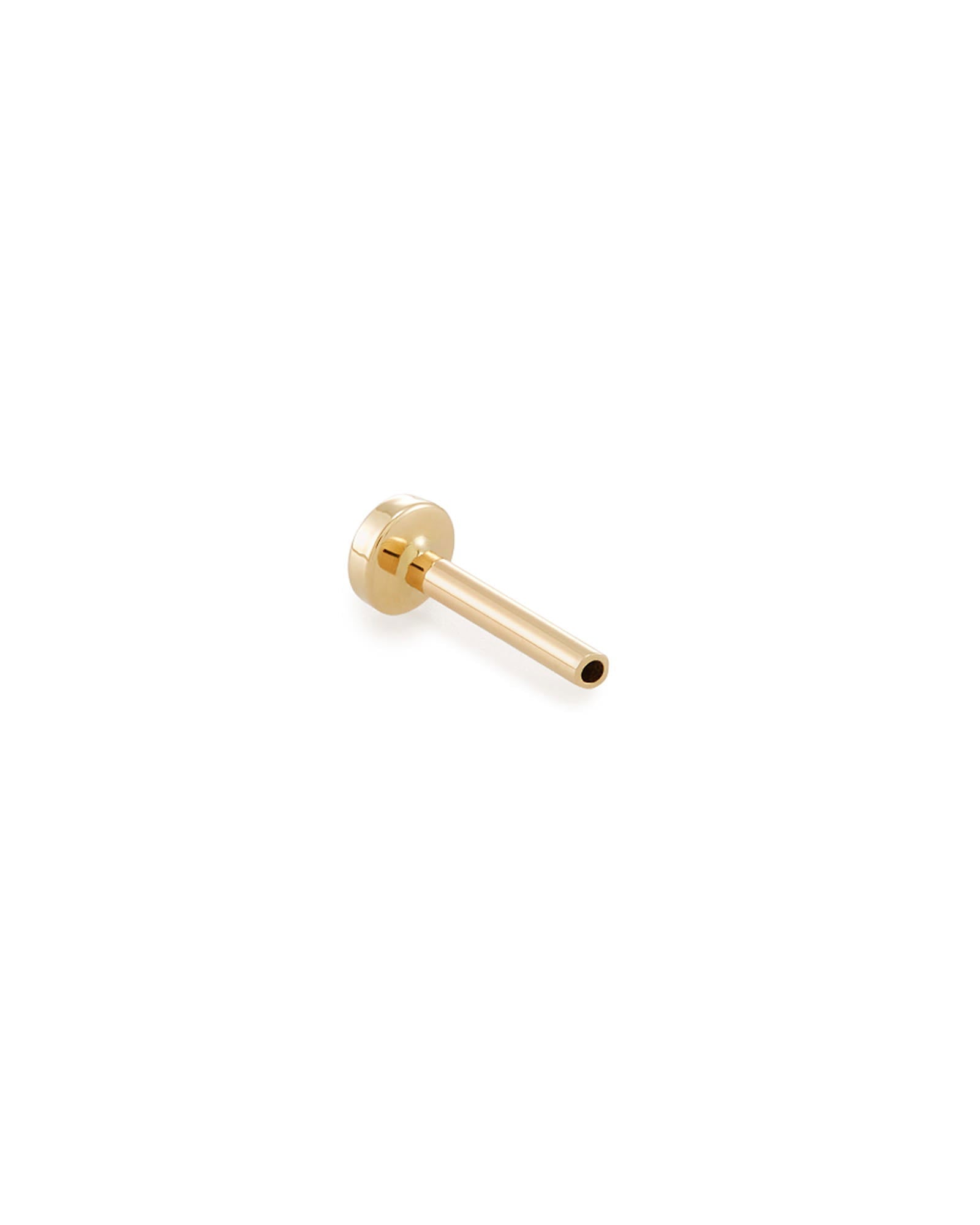 10mm Single Stud Earring Push Back in 14k Yellow Gold -  - Aureus Boutique