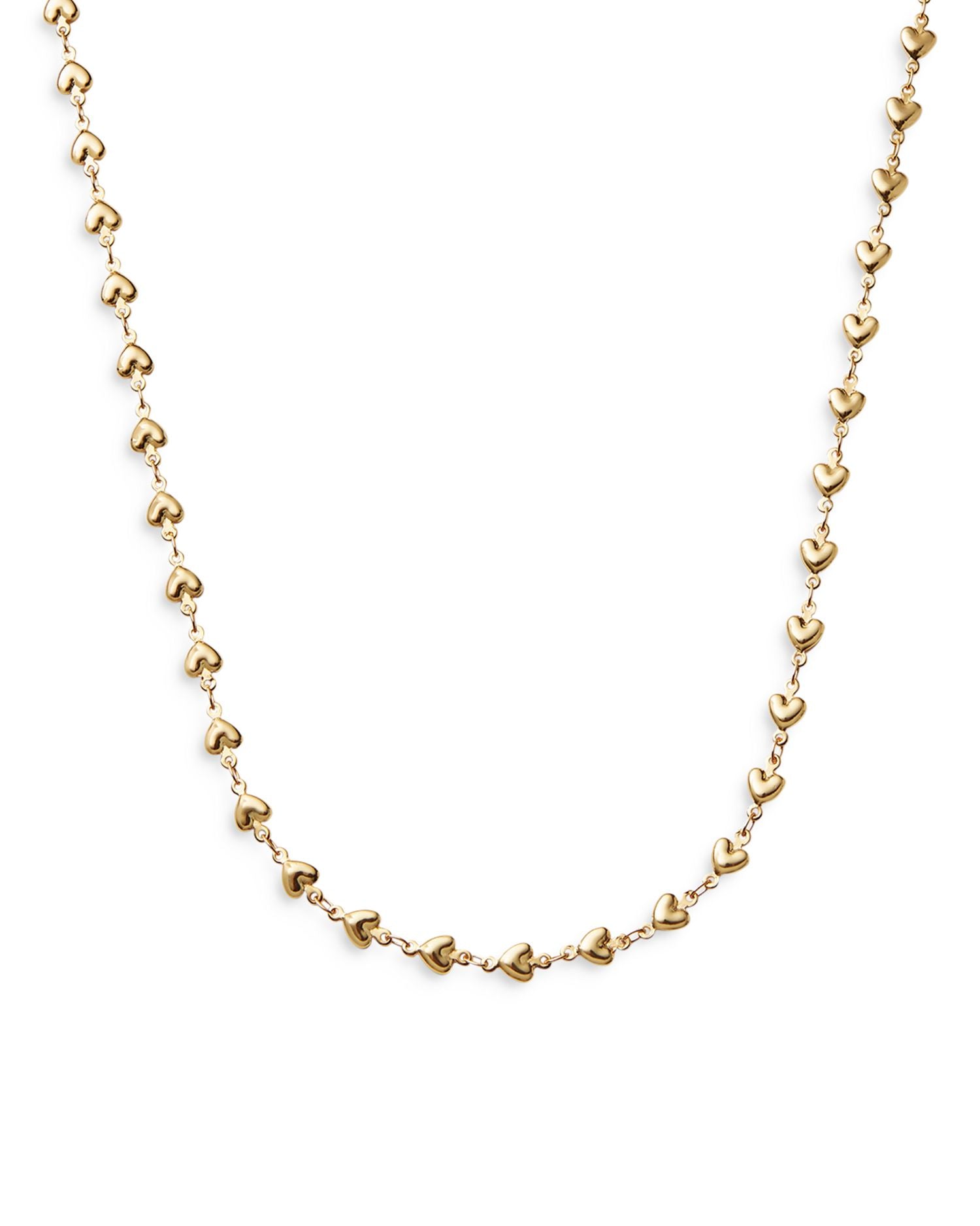 Habibi Heart Chain Necklace, 18.5"