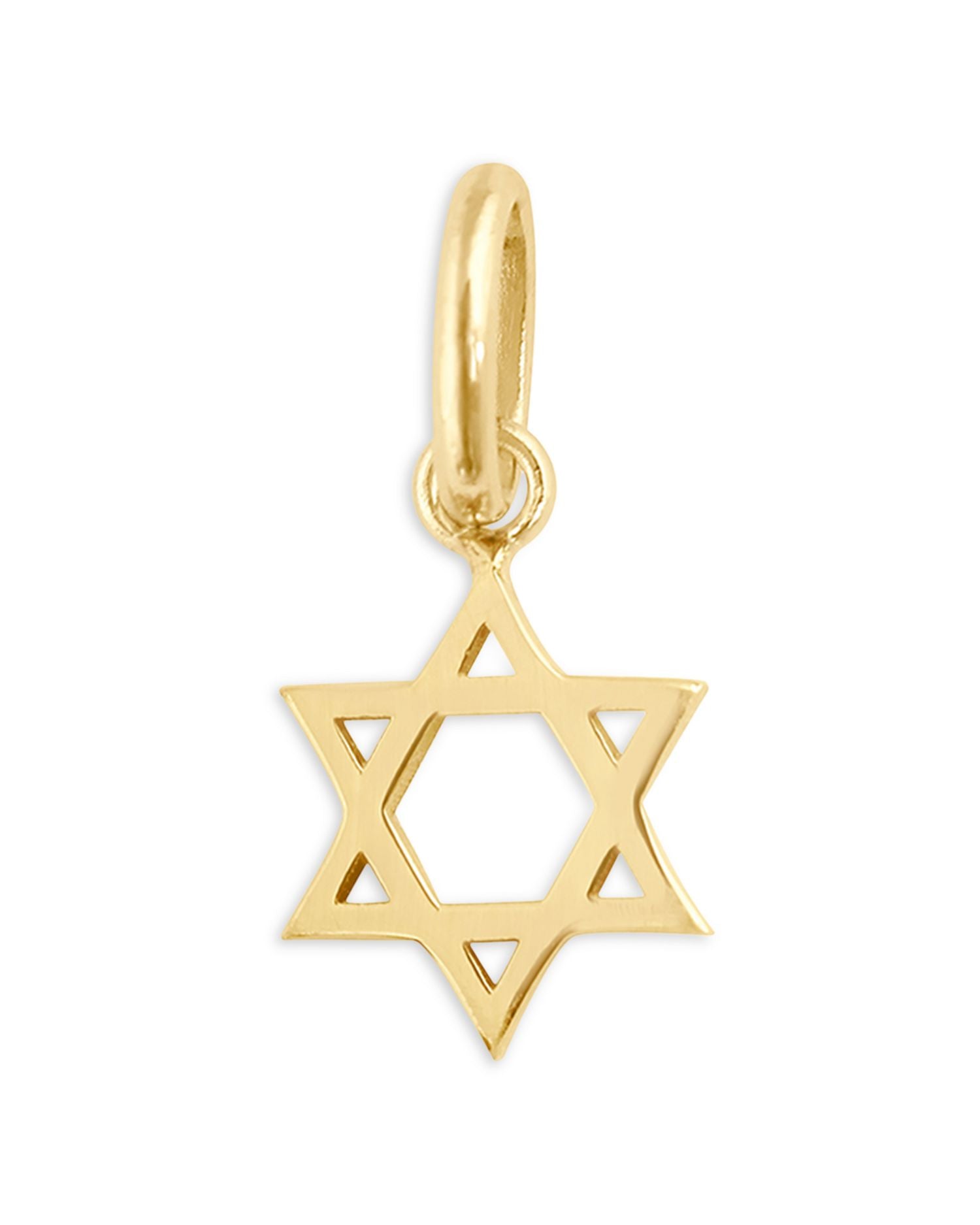 18K Yellow Gold Star of David Pendant