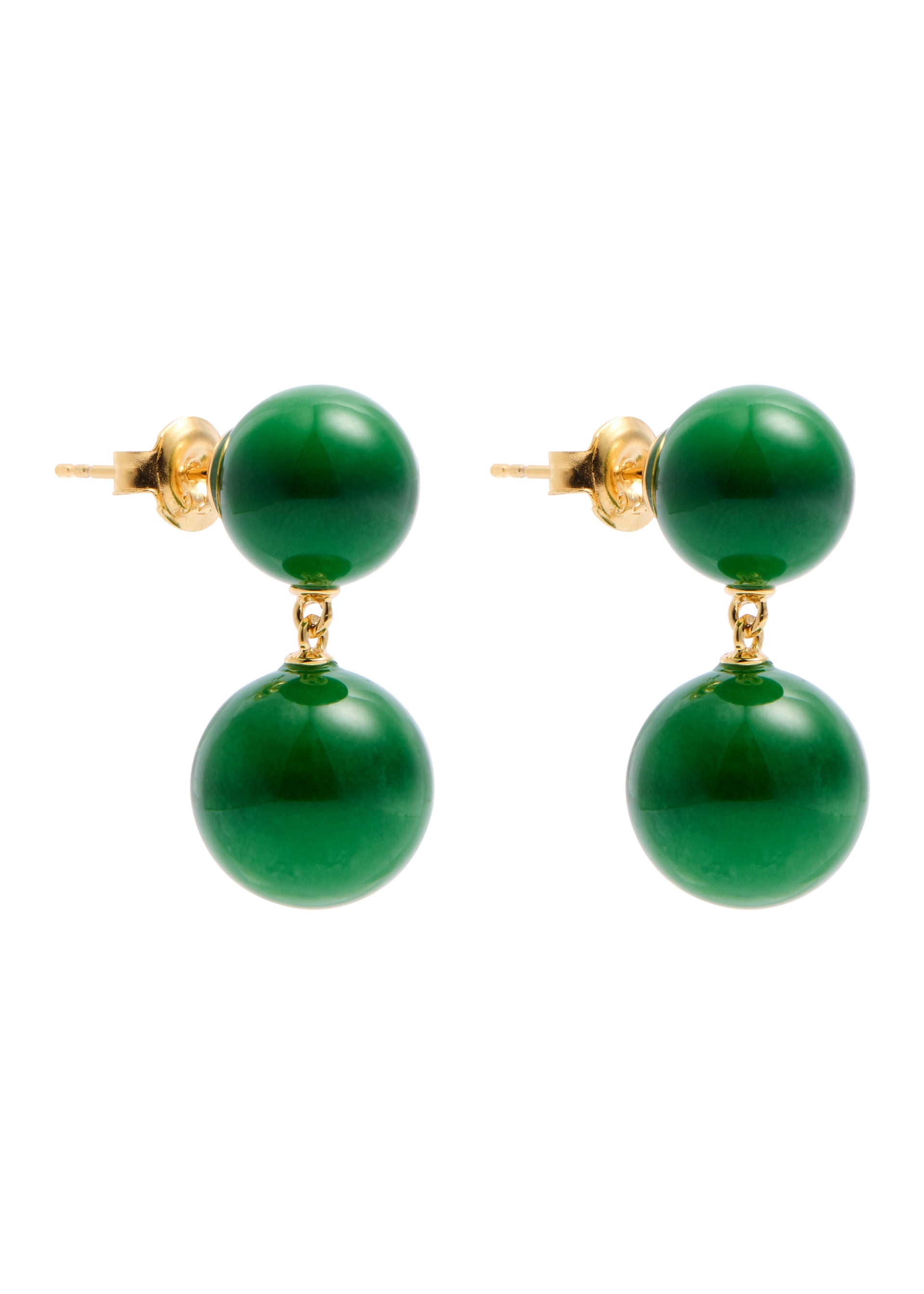 The Hannah 18kt gold-plated drop earrings