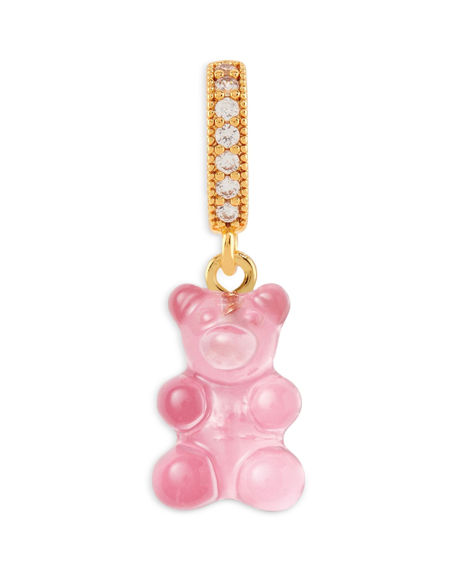 Nostalgia Pavé Bear Pendant in 18K Gold Plated