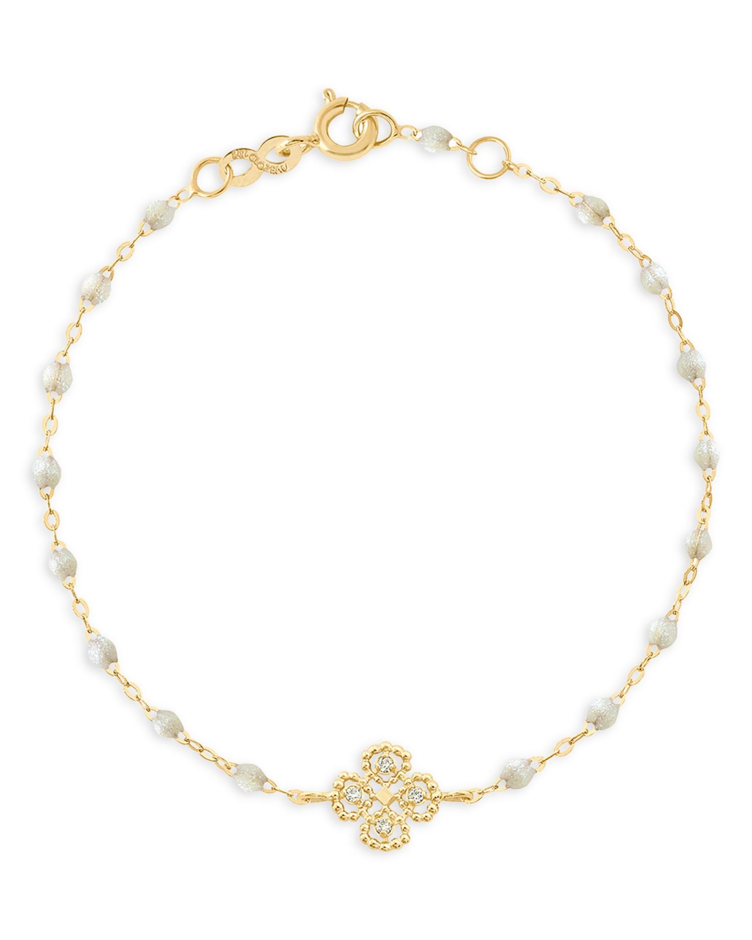 18K Yellow Gold Lucky Clover Classic Gigi Bracelet