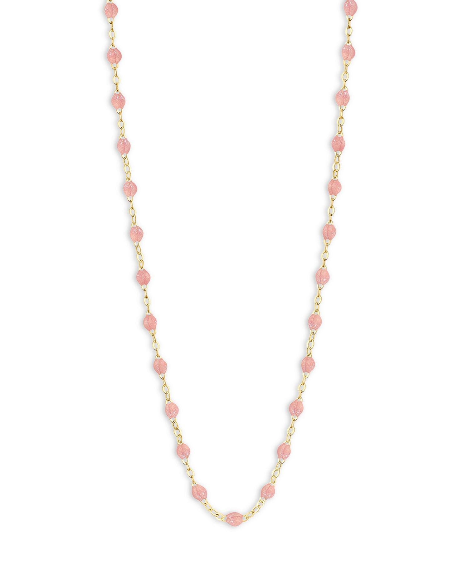 18K Yellow Gold Classic Gigi Resin Bead Necklace, 16.5"