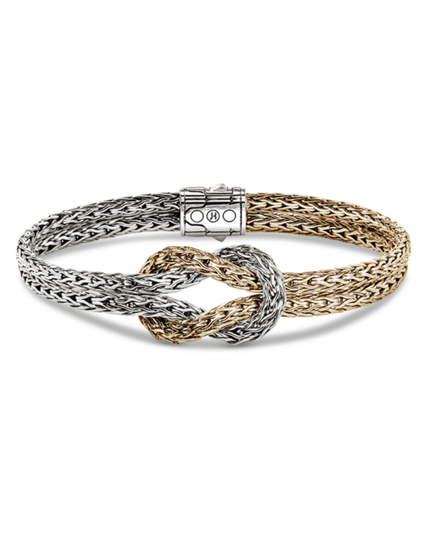 Silver love knot bracelet online
