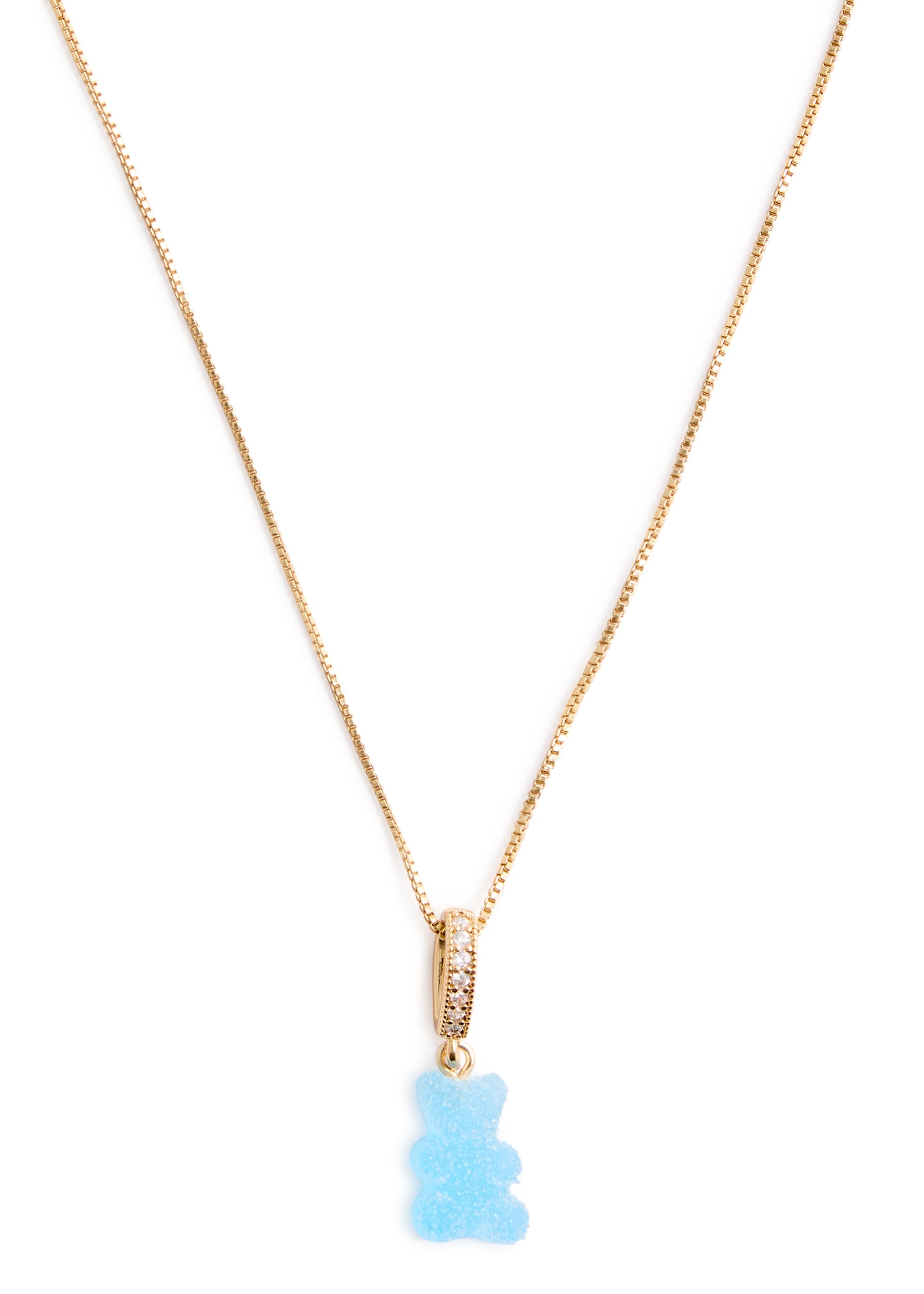 Fizzy Nostalgia Bear 18kt gold-plated necklace