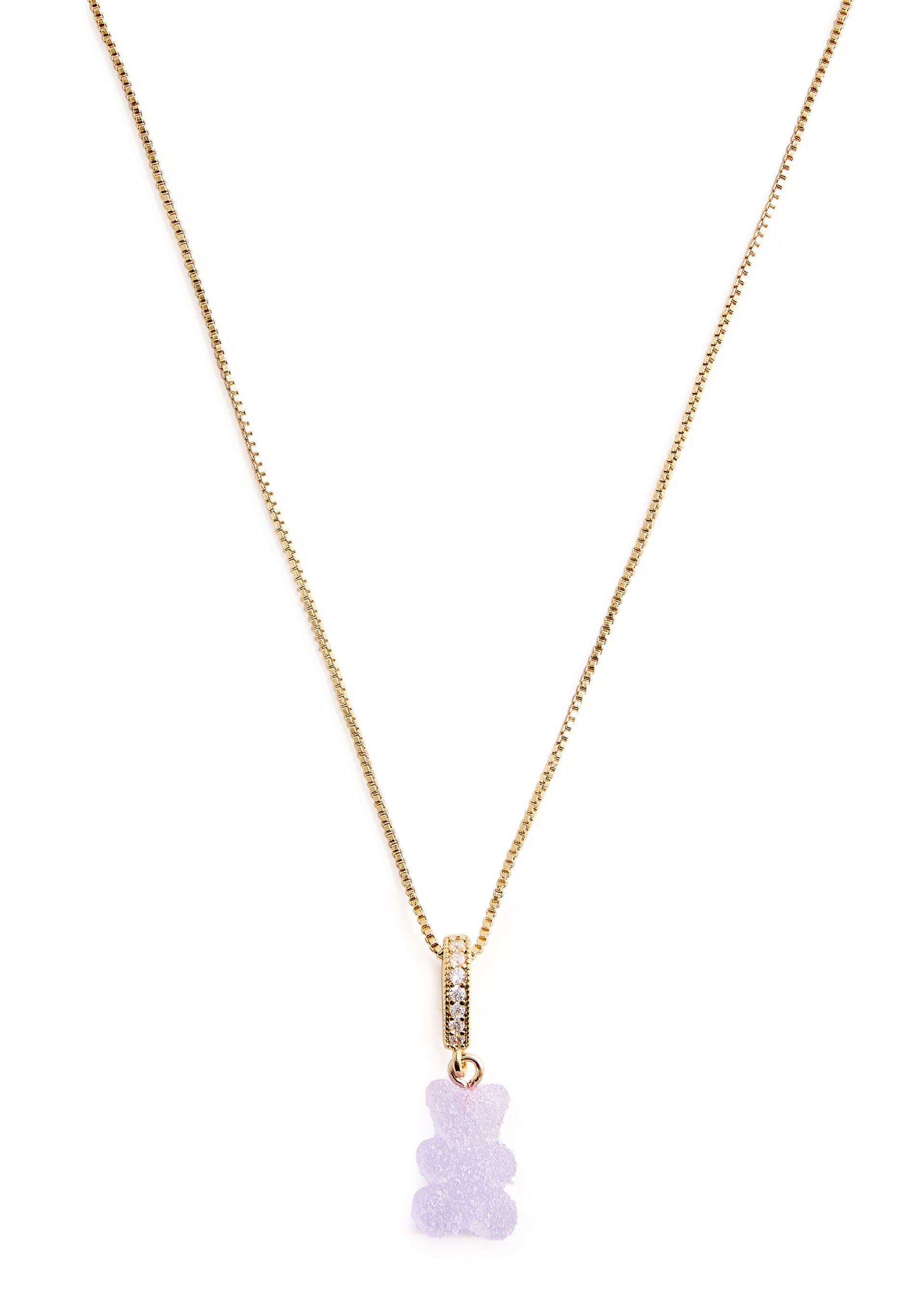 Fizzy Nostalgia Bear 18kt gold-plated necklace