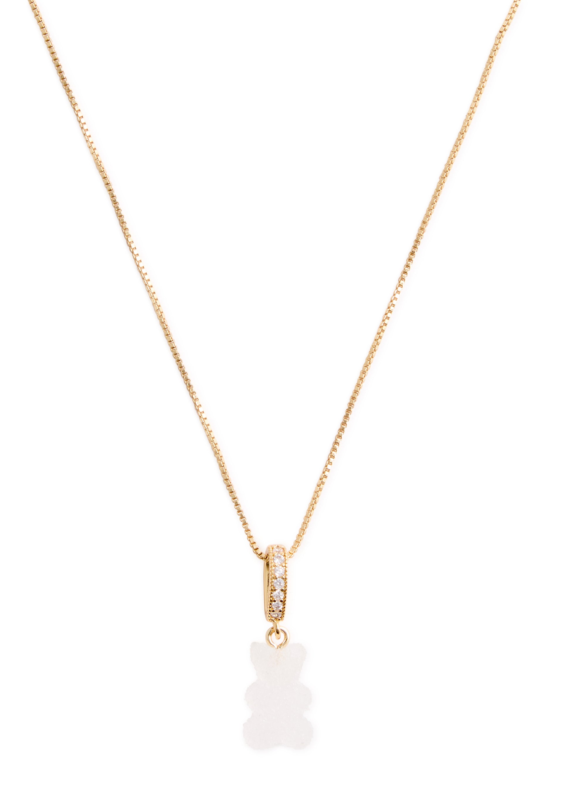 Fizzy Nostalgia Bear 18kt gold-plated necklace