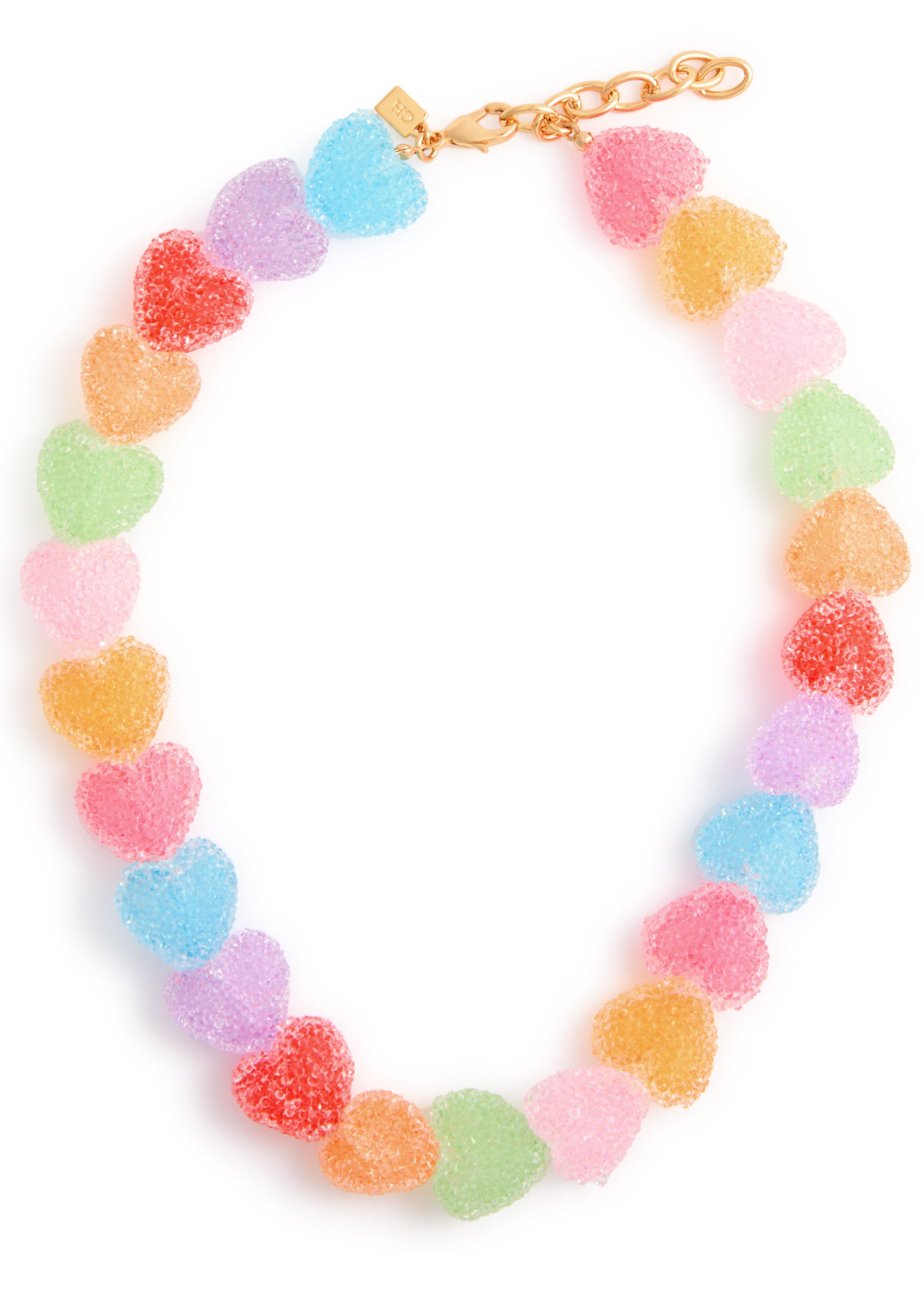 Jelly Heart 18kt gold-plated necklace