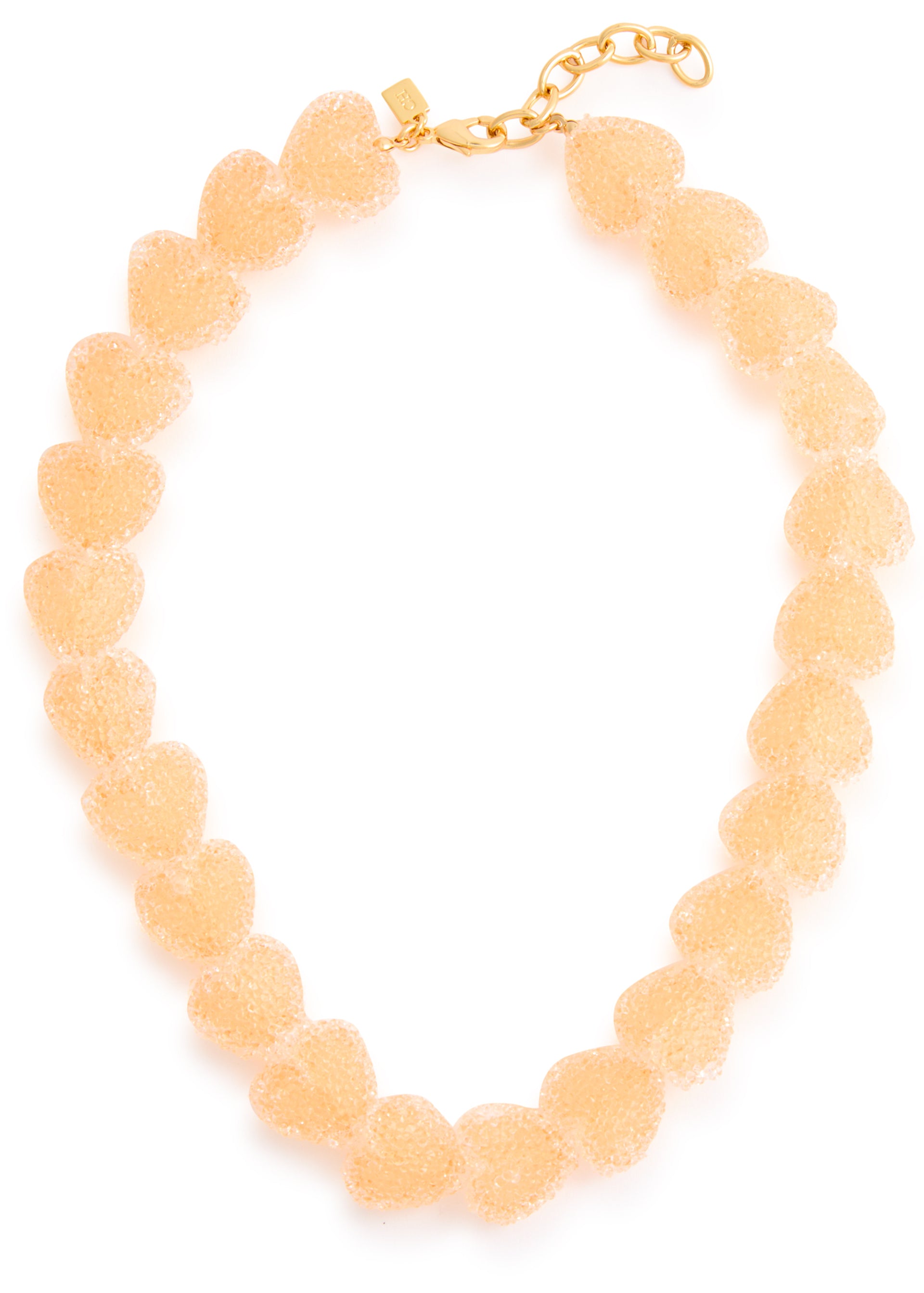 Jelly Heart 18kt gold-plated necklace