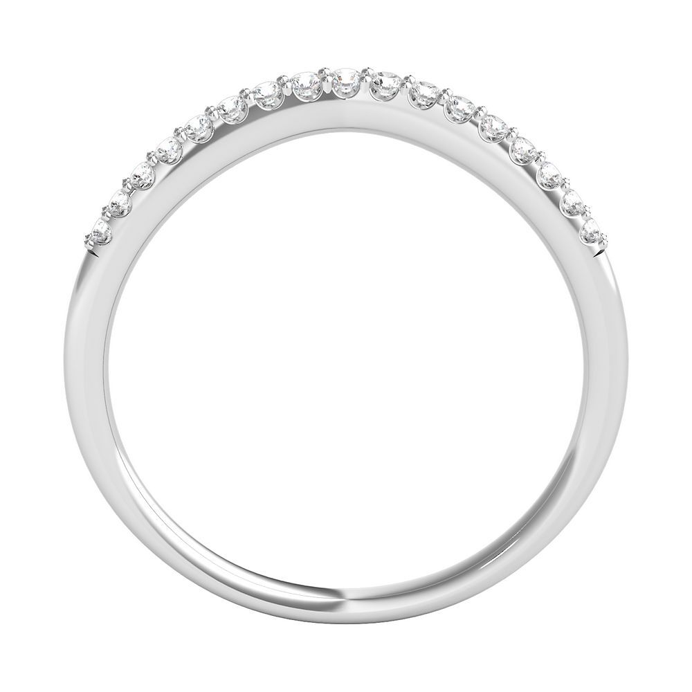 1/7 ct. tw. Diamond Contour Band in 14K White Gold