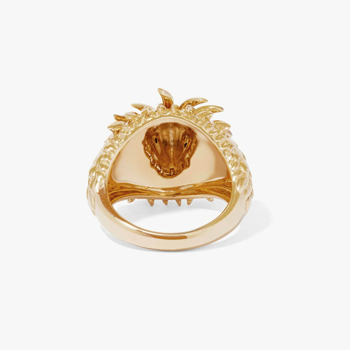 18ct Yellow Gold Sapphire African Lion Ring -  - Aureus Boutique