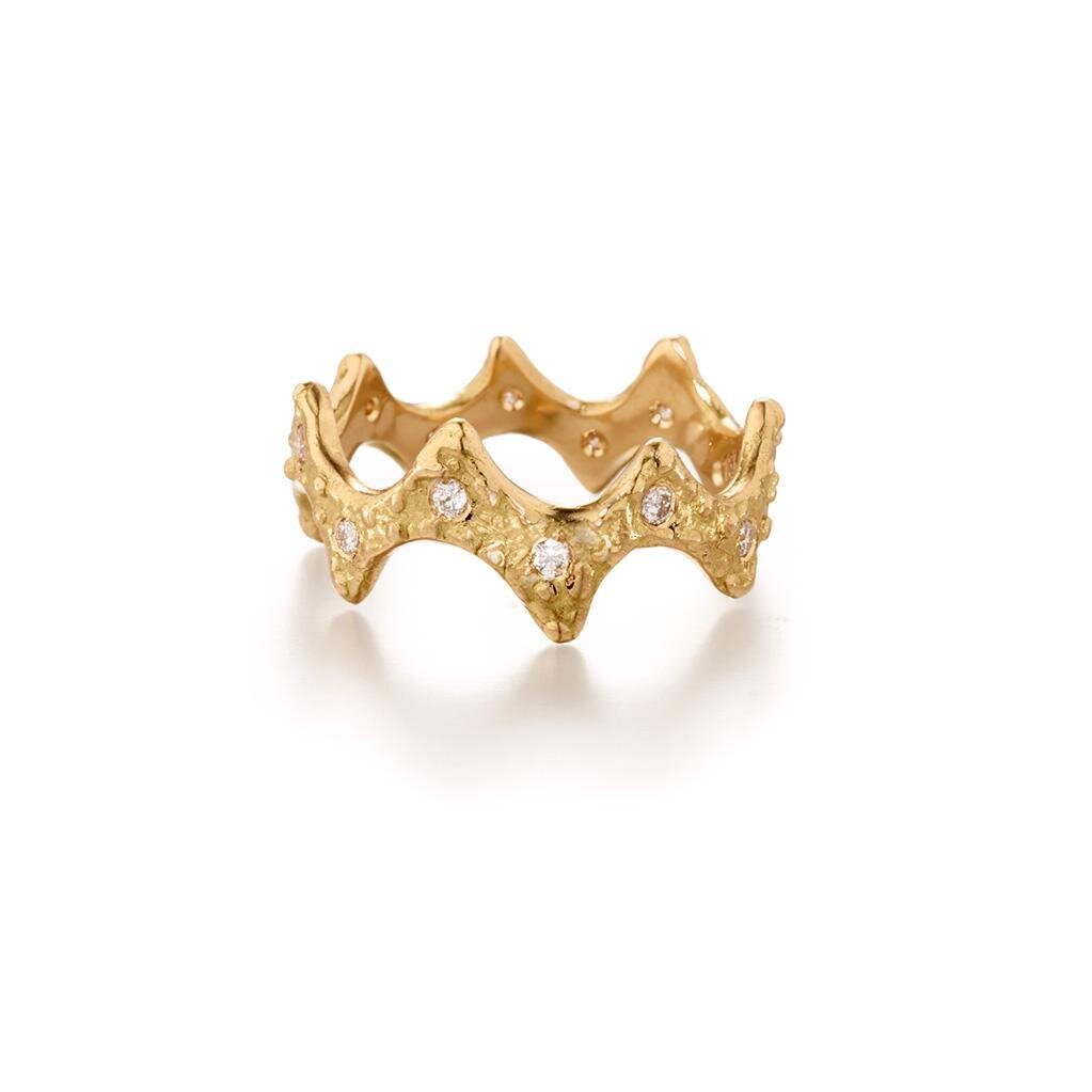 18k Gold and Diamond Ring -  - Aureus Boutique