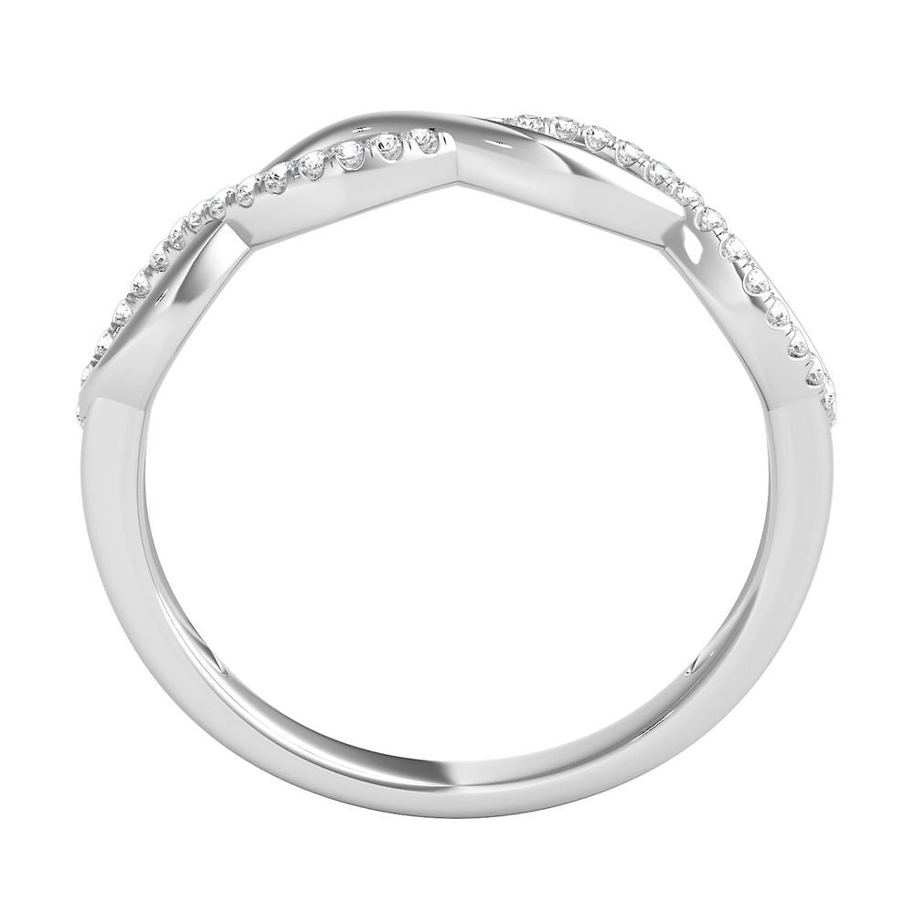 1/10 ct. tw. Diamond Infinity Ring in 10K White Gold