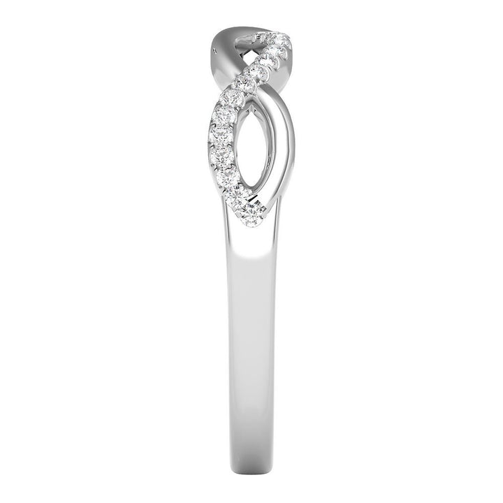 1/10 ct. tw. Diamond Infinity Ring in 10K White Gold