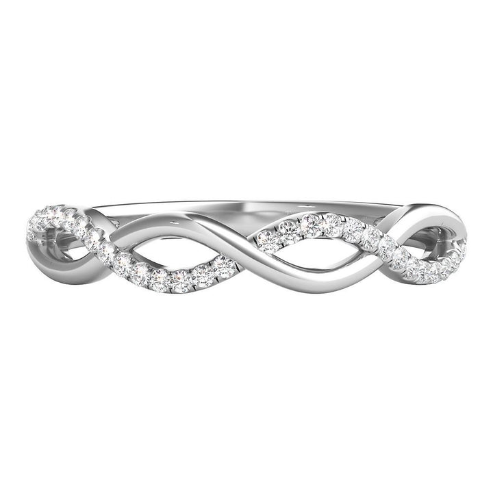 1/10 ct. tw. Diamond Infinity Ring in 10K White Gold