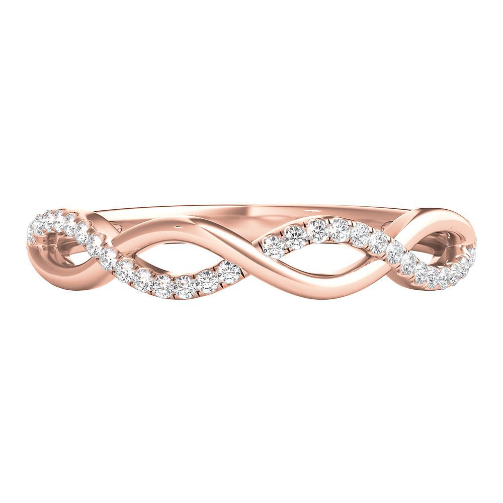 1/10 ct. tw. Diamond Infinity Ring in 10K Rose Gold