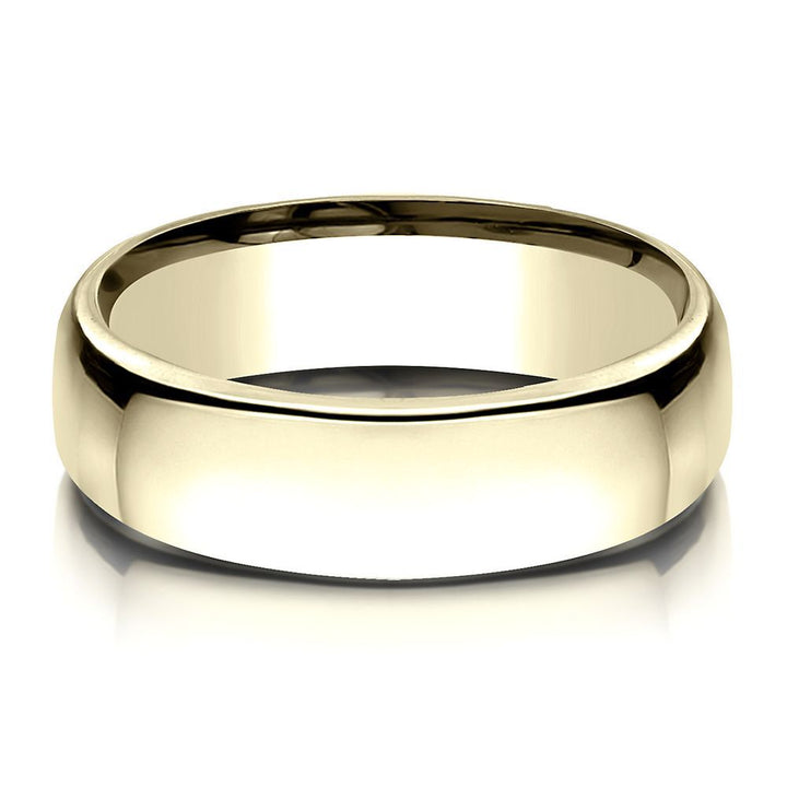 Wedding Band in 14K Yellow Gold, 6.5MM