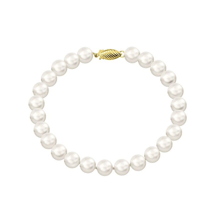 Freshwater Cultured Pearl Strand Bracelet in 14K Yellow Gold