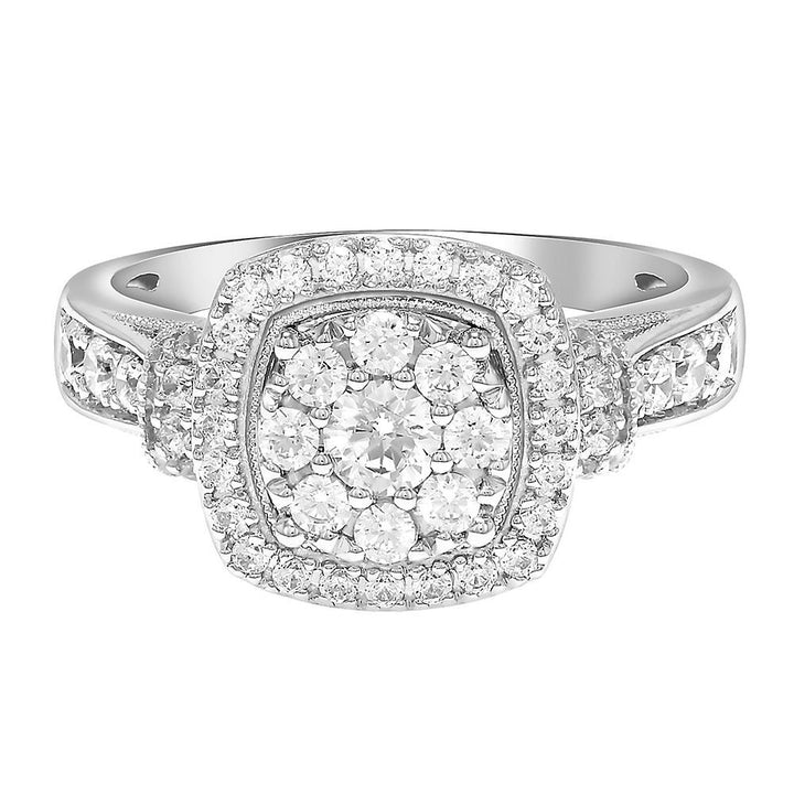 1 ct. tw. Diamond Engagement Ring in 10K White Gold