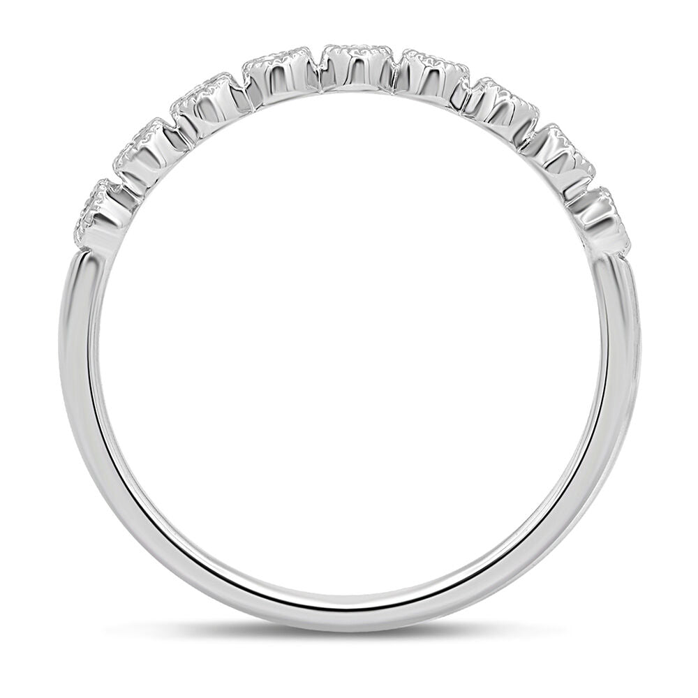 1/10 ct. tw. Diamond Anniversary Band in 10K White Gold