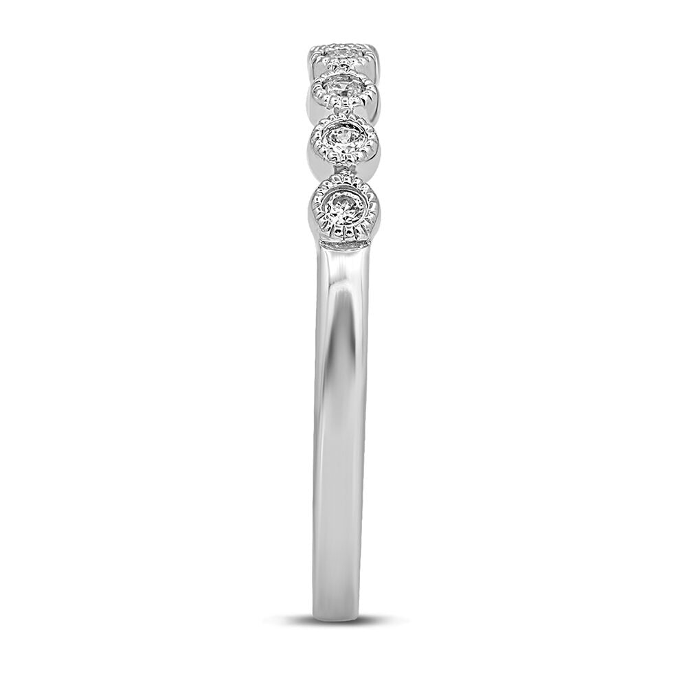 1/10 ct. tw. Diamond Anniversary Band in 10K White Gold