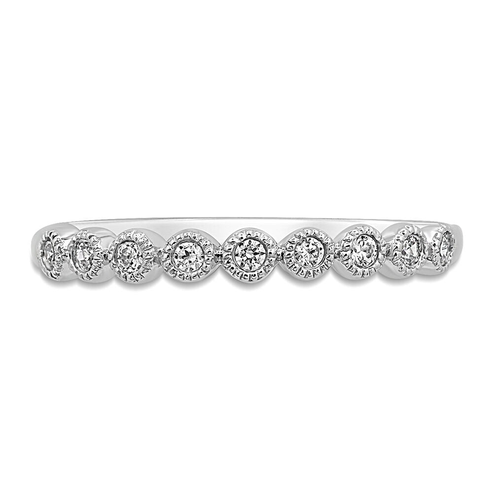 1/10 ct. tw. Diamond Anniversary Band in 10K White Gold