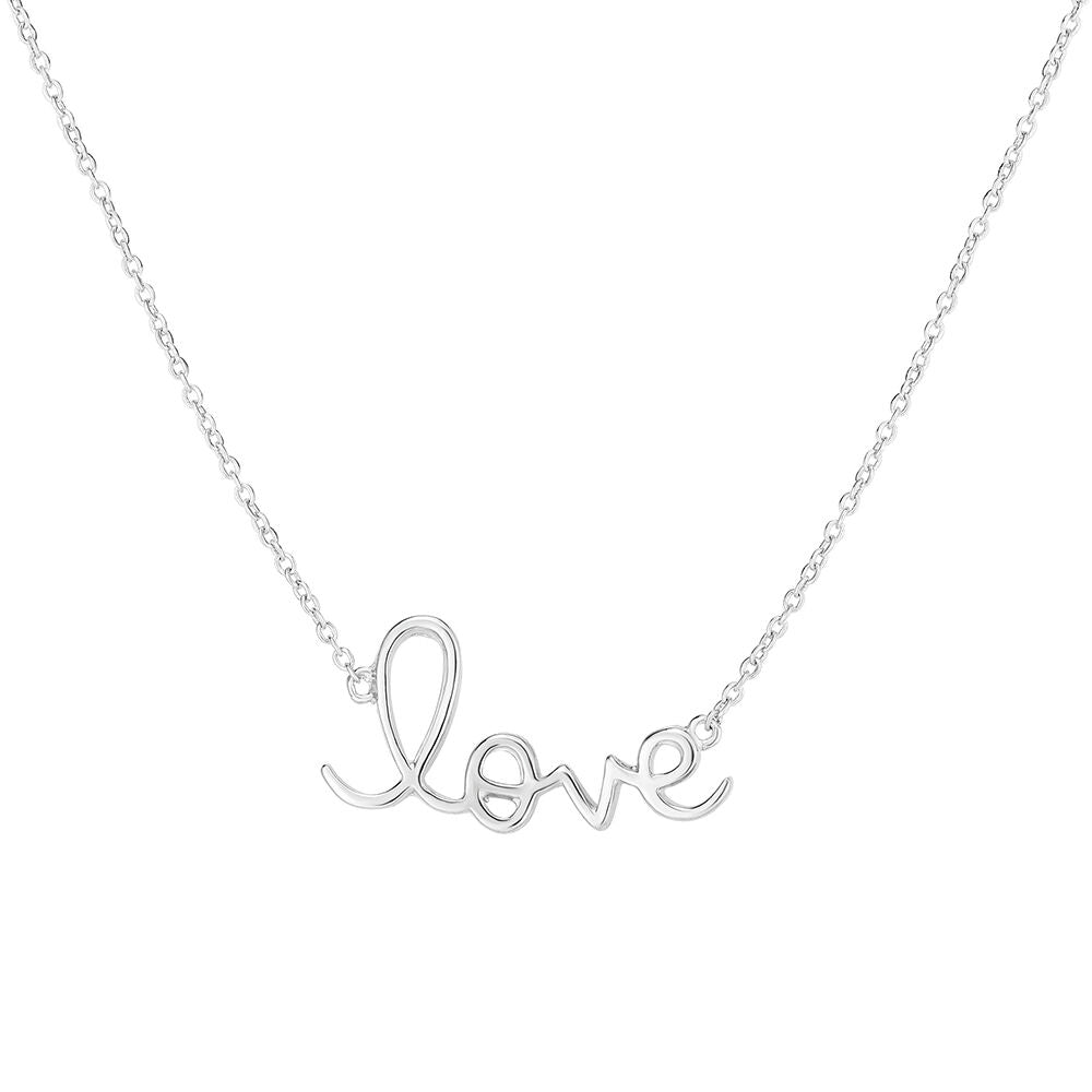 "Love" Necklace in Sterling Silver