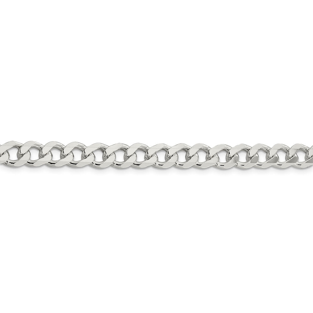 Curb Chain Necklace in Sterling Silver, 26"