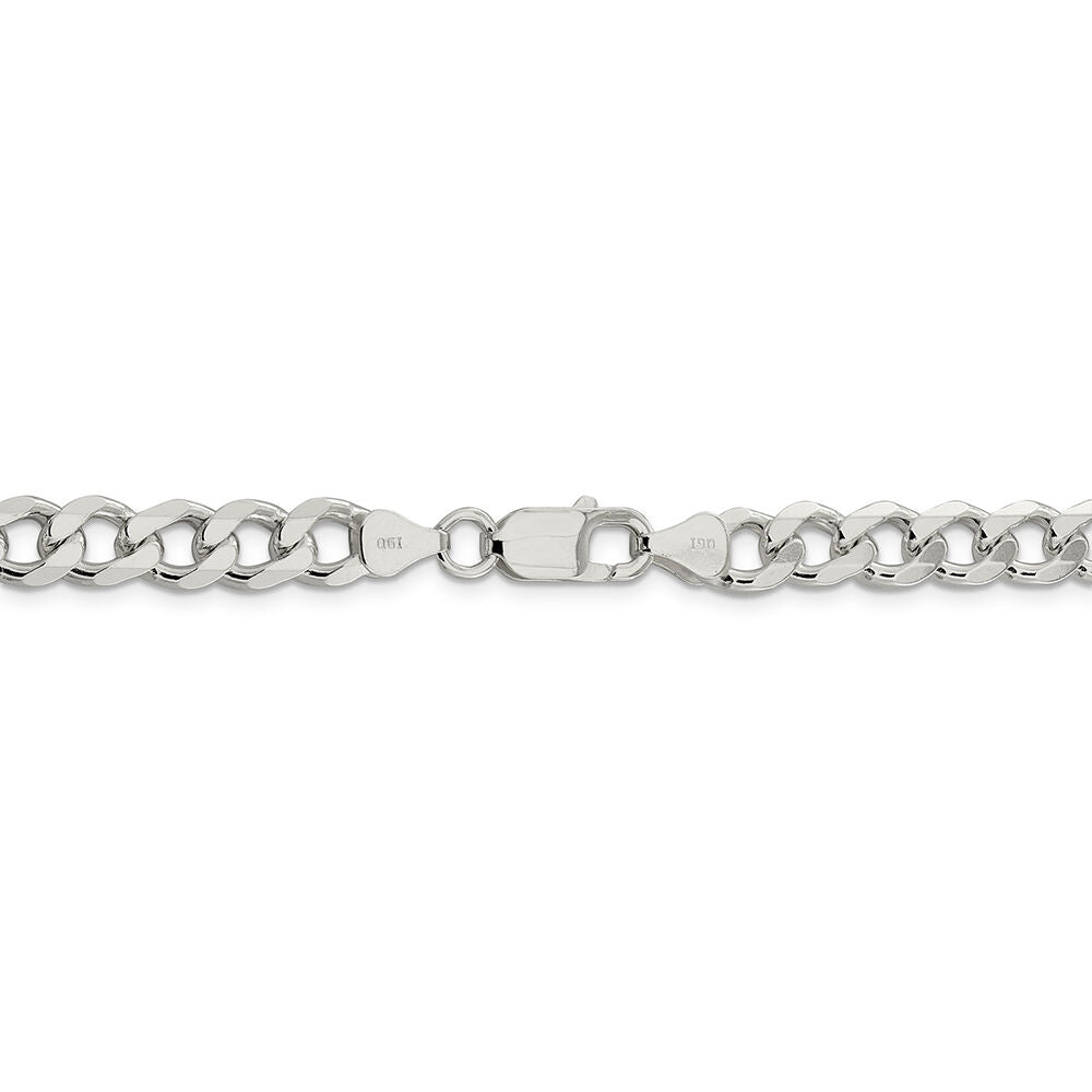 Curb Chain Necklace in Sterling Silver, 26"