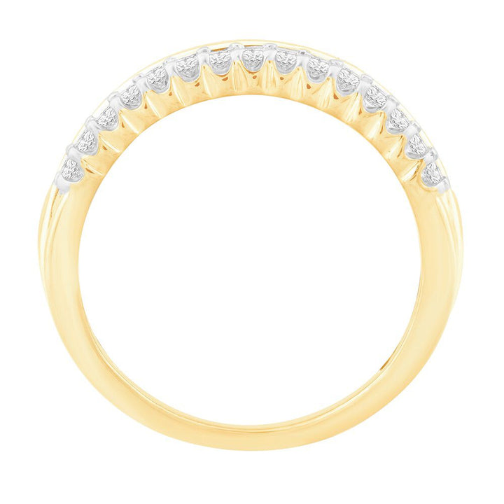 1 ct. tw. Diamond Multi-Row Ring in 10K Yellow Gold