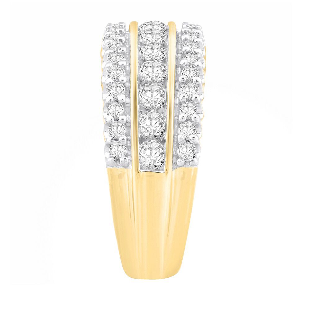 1 ct. tw. Diamond Multi-Row Ring in 10K Yellow Gold