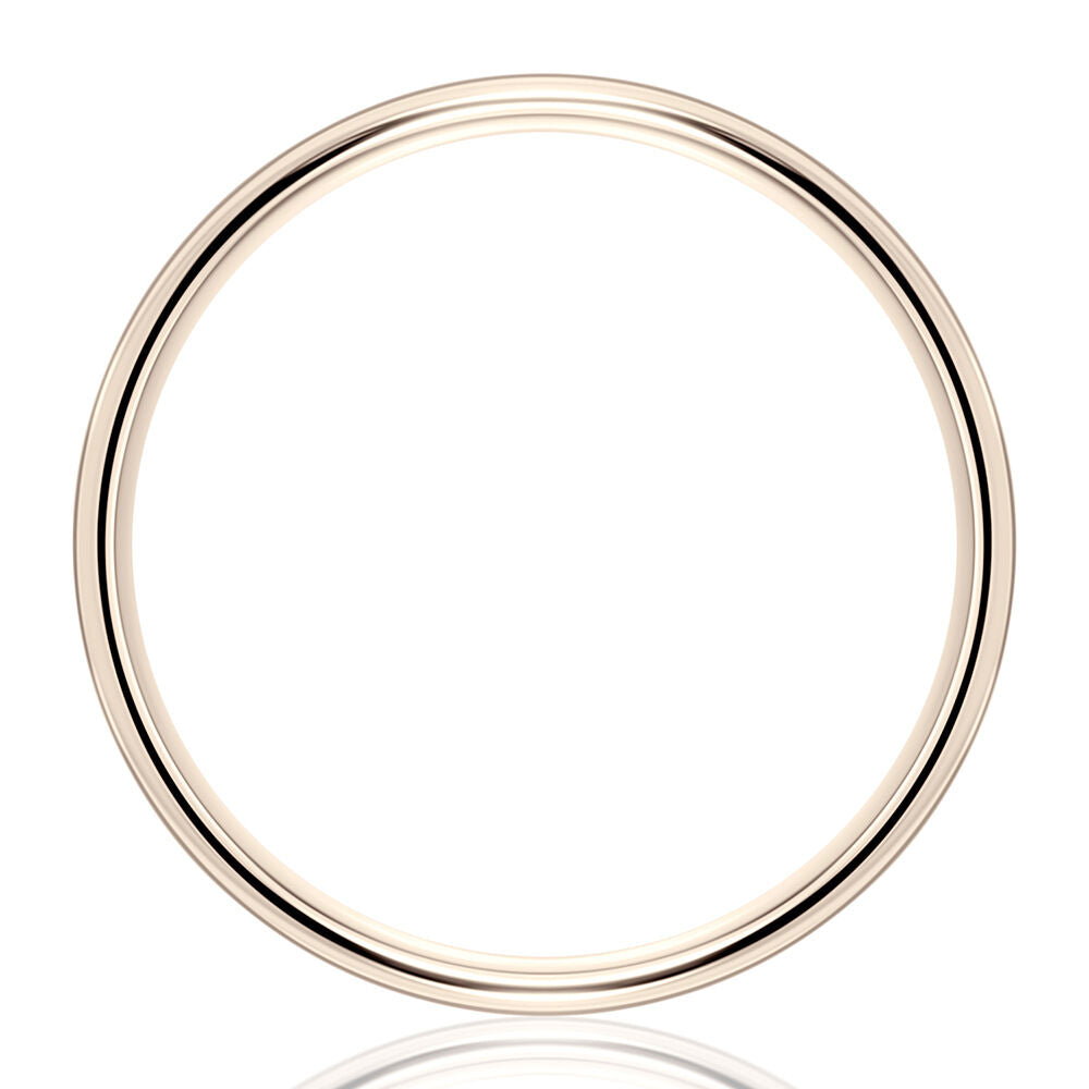 Wedding Band in 14K Rose Gold, 1MM