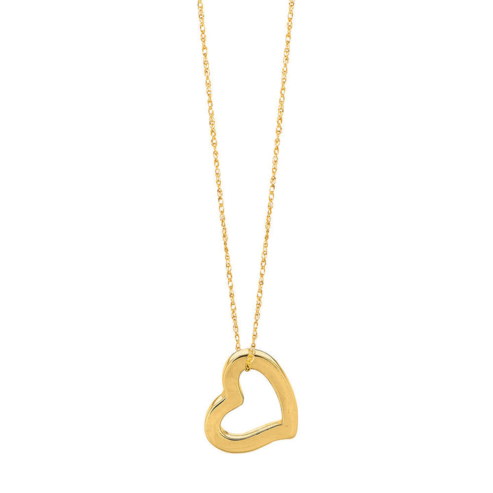 Heart Pendant in 14K Yellow Gold