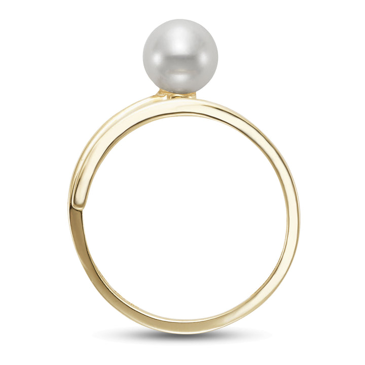 Freshwater Cultured Pearl Wrap Ring in 14K Yellow Gold