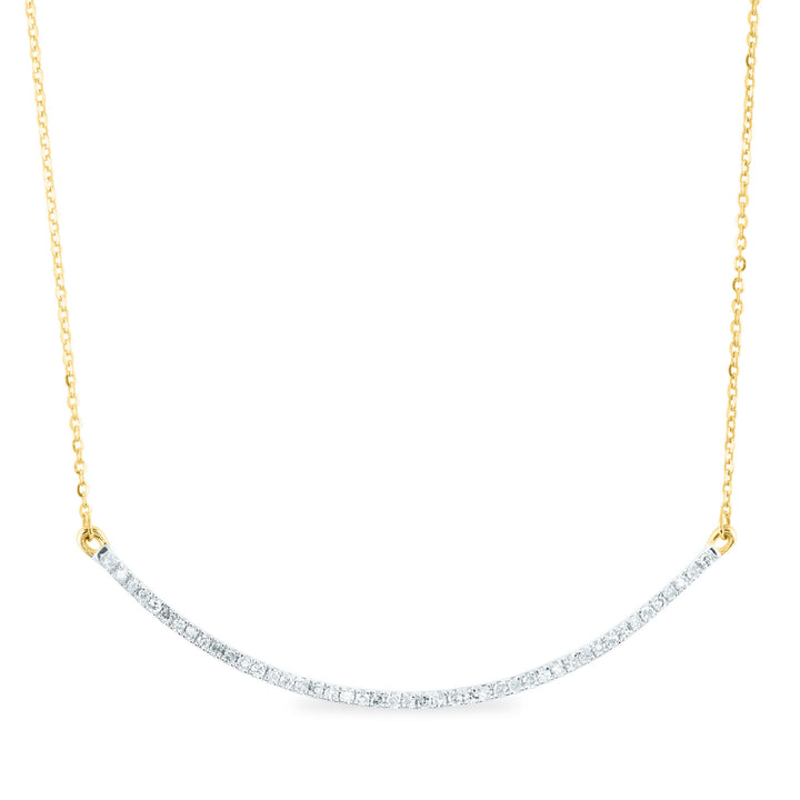 Diamond Necklace in 14K Yellow Gold (1/4 ct. tw.)