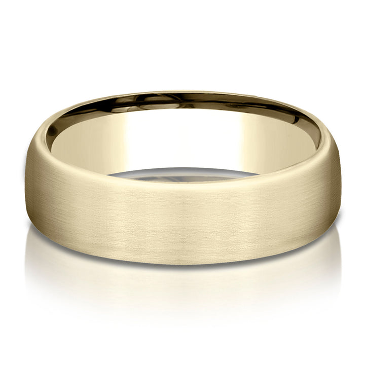 Wedding Band in 14K Yellow Gold, 6.5MM