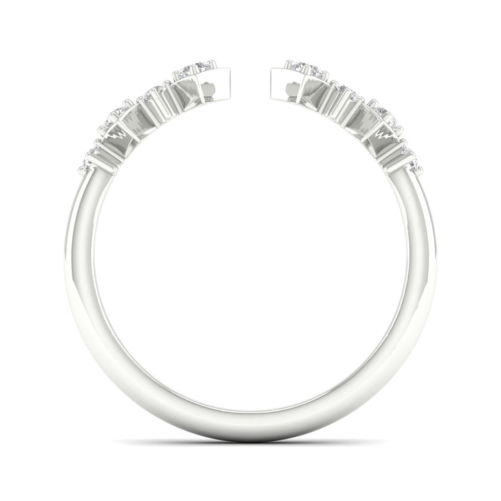 Diamond Cuff Band in 14K White Gold (1/8 ct. tw.)