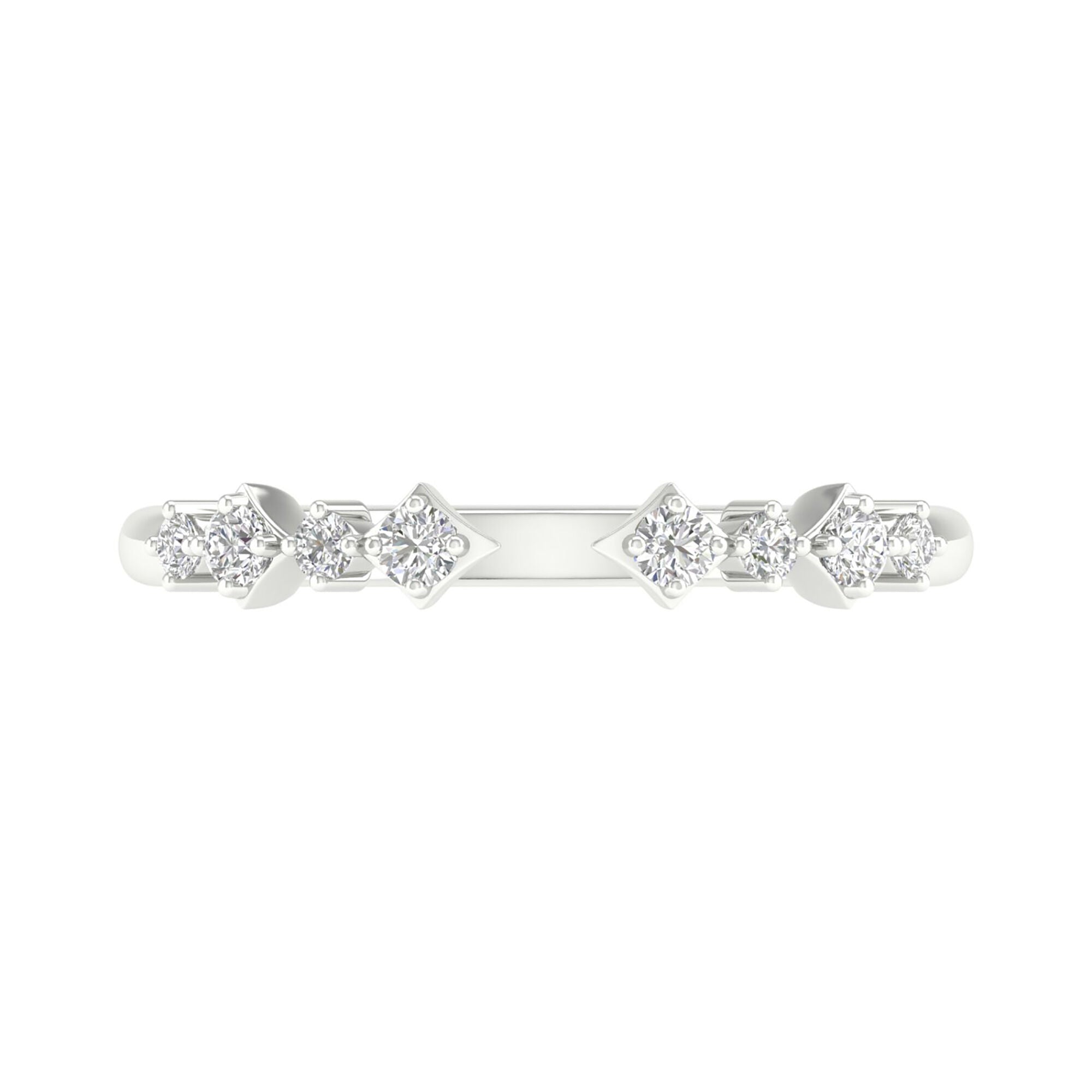 Diamond Cuff Band in 14K White Gold (1/8 ct. tw.)