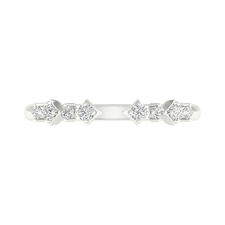 Diamond Cuff Band in 14K White Gold (1/8 ct. tw.)