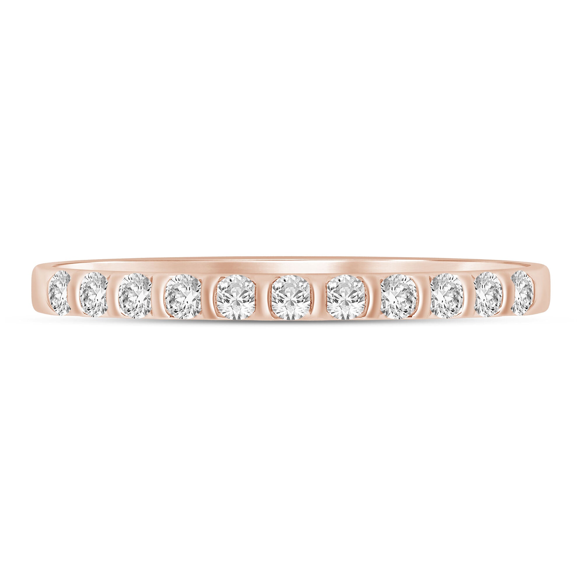 Diamond Band in 10K Rose Gold (1/7 ct. tw.)