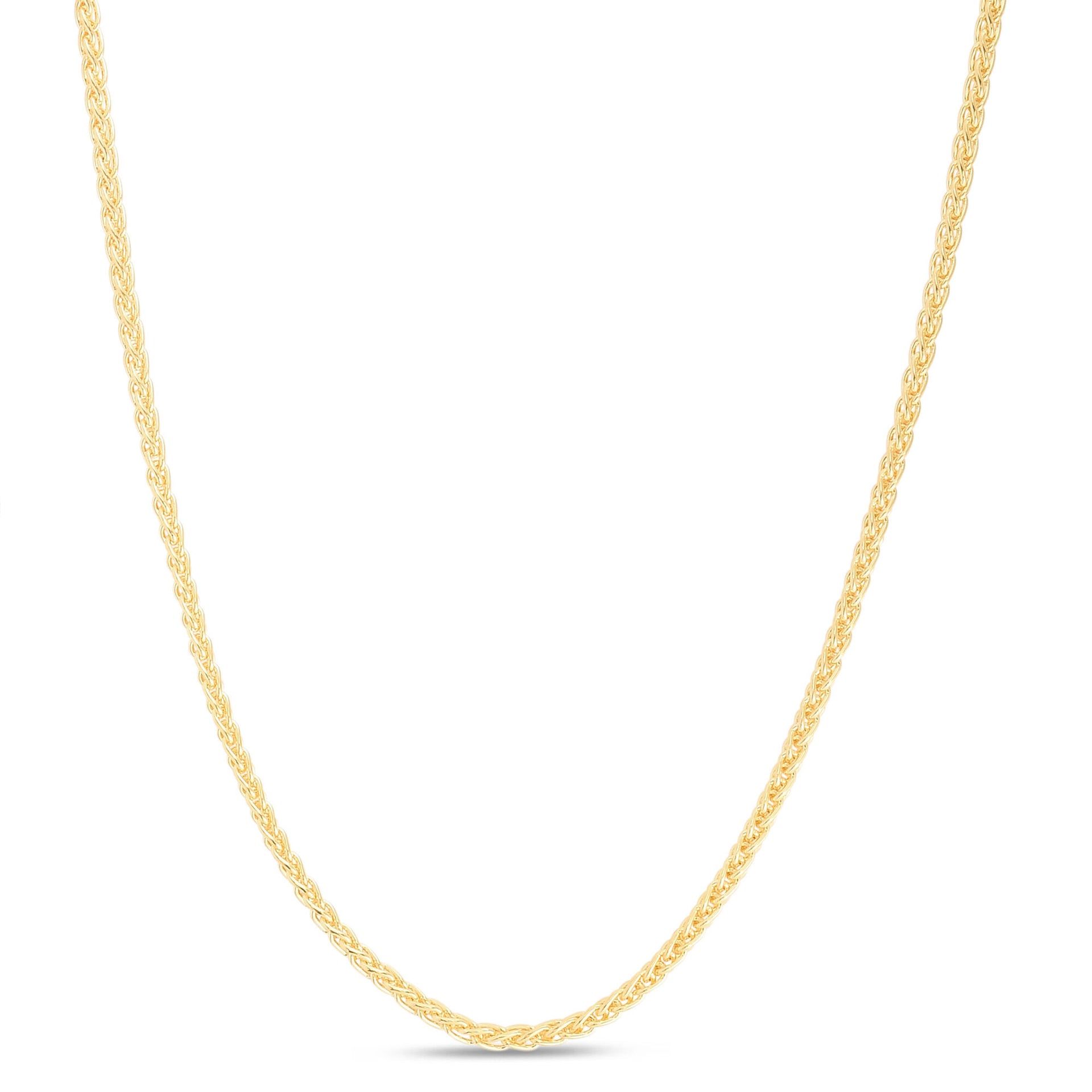 Wheat Chain in 14K Yellow Gold. 22"