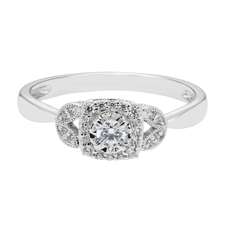 Diamond Ring in 10K White Gold (1/5 ct. tw.)