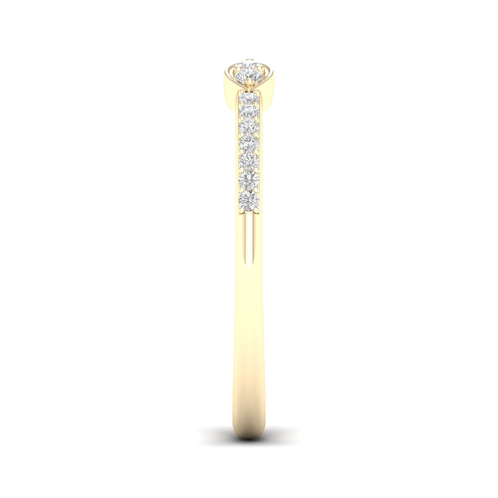 Diamond Cuff Band in 14K Yellow Gold (1/10 ct. tw.)