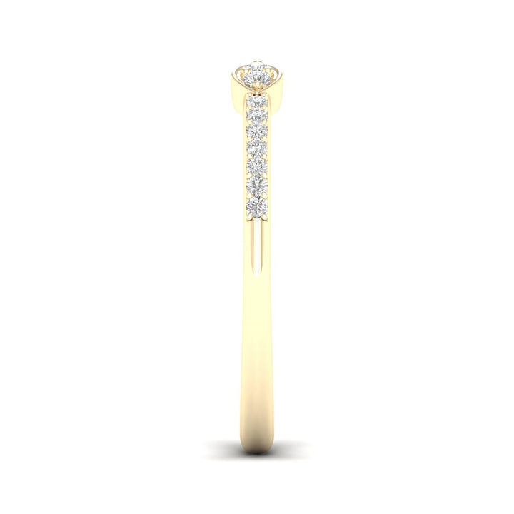 Diamond Cuff Band in 14K Yellow Gold (1/10 ct. tw.)