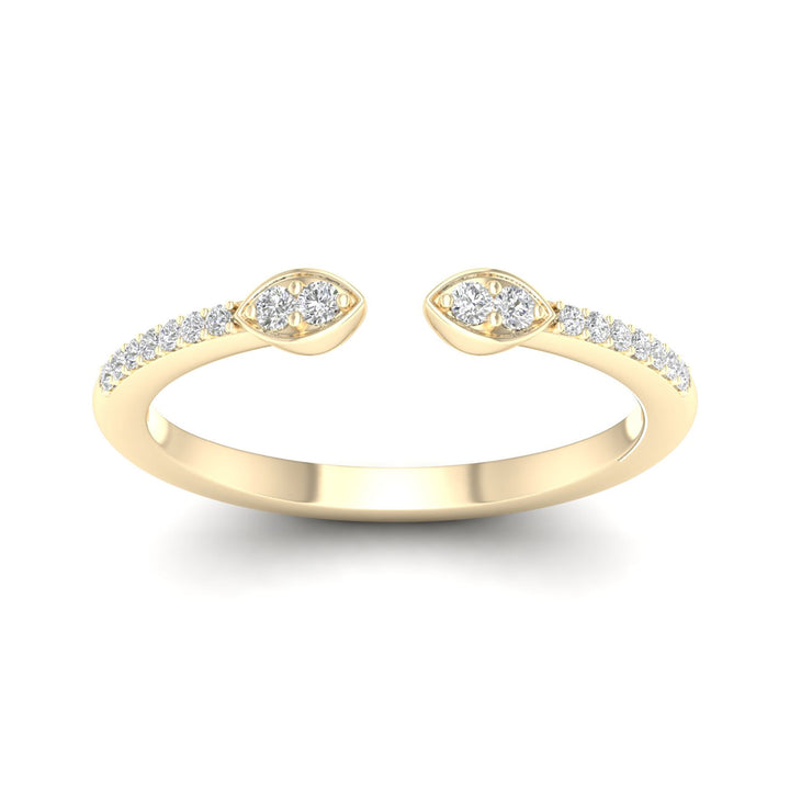 Diamond Cuff Band in 14K Yellow Gold (1/10 ct. tw.)