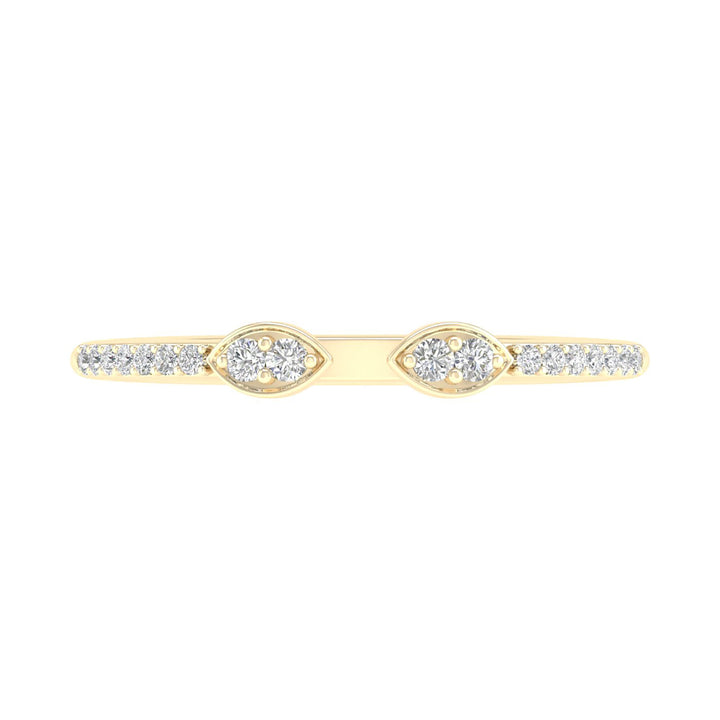 Diamond Cuff Band in 14K Yellow Gold (1/10 ct. tw.)