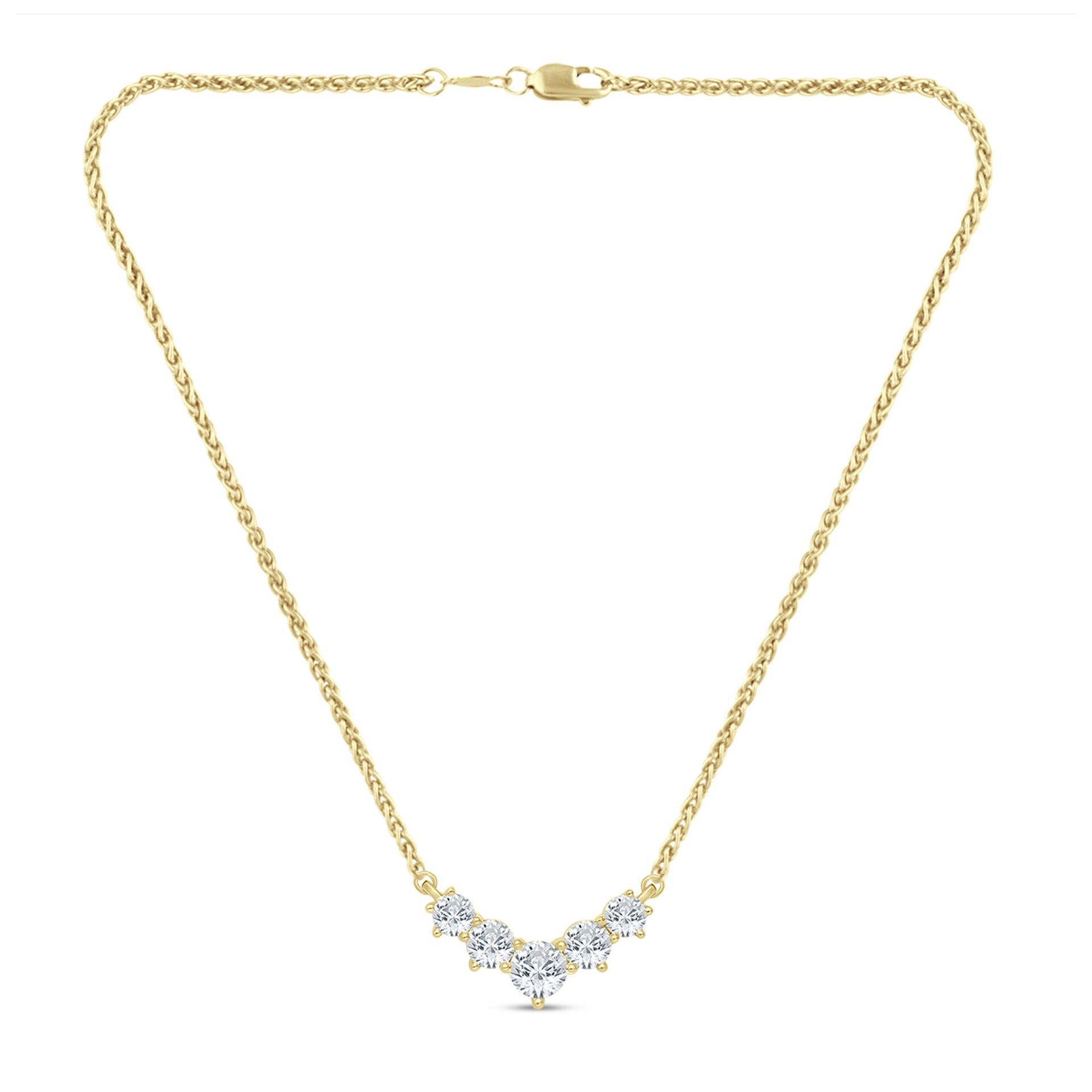 1 ct. tw. Diamond Necklace in 14K Yellow Gold