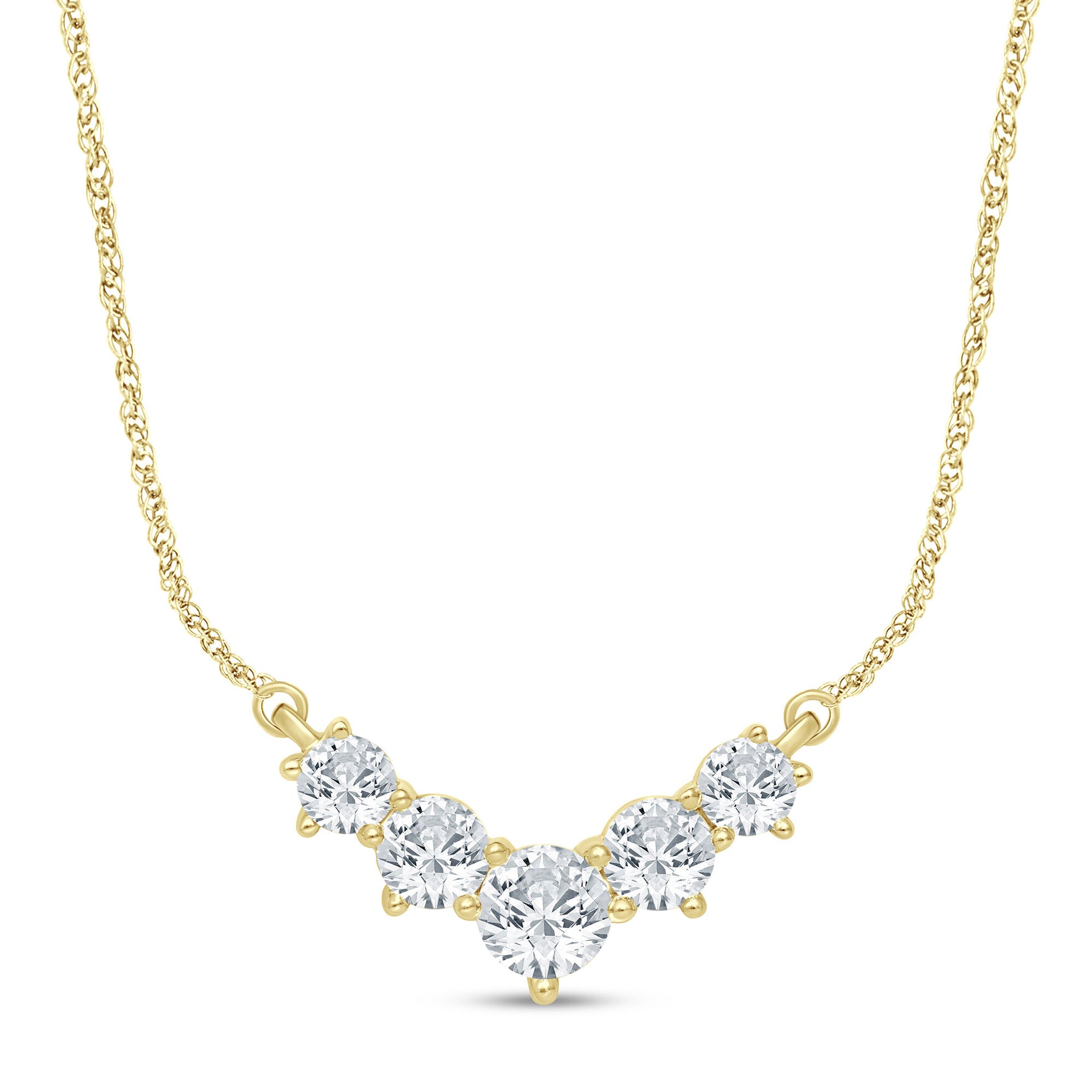 1 ct. tw. Diamond Necklace in 14K Yellow Gold